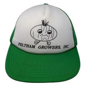 Sportsland Caps Trucker Hat Green One Size Feltham Growers Inc Onion Mascot